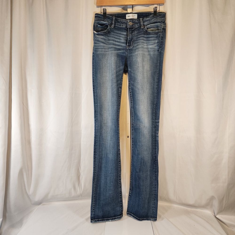 BKE Payton Jeans Womens 27x35.5 Mid Rise  Tailored Bootcut Universal Fit Denim